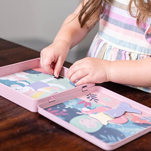 Stephen Joseph, Magnetic Dress Up Dolls 40 PC Play Set – Screen-Free Pretend Play Magnetic Case, Ideal for Ages 3+ – Travel Game for Kids, Magnetic On The Go Activity Set, Dino and Dog