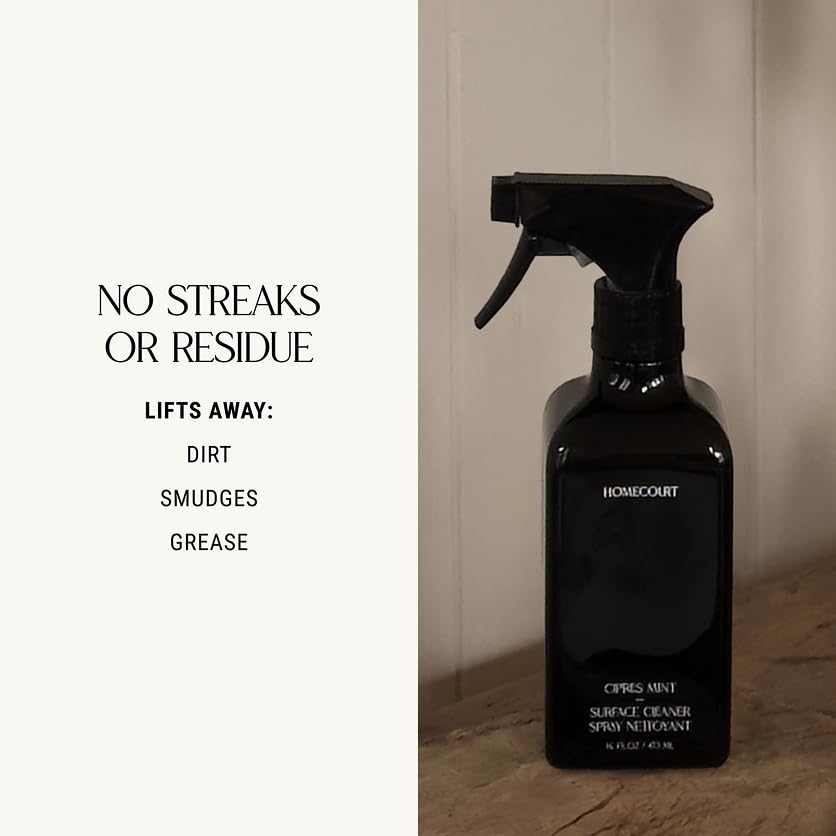 Homecourt All-Purpose Surface Cleaner Spray, Lifts Away Dirt, Smudges & Grease, For Bathroom, Kitchen & more, Clean Formula, Cece, 16 fl oz, 2.0