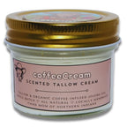 Coffee-Scented Whipped Tallow Cream, coffeeCream by Chad Mom featuring Coffea Arabica Oil & Organic Jojoba Oil, 3oz