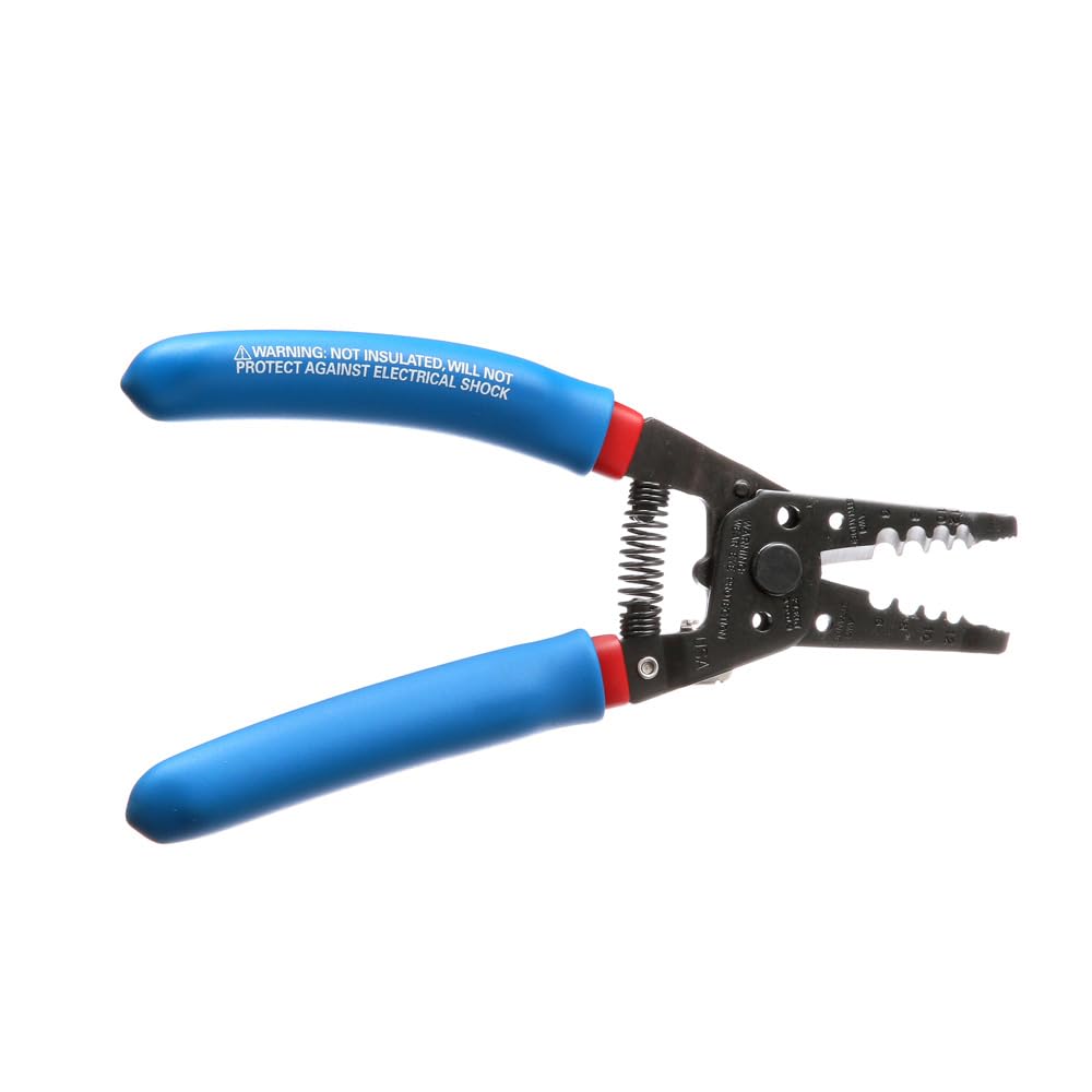 Klein Tools 11053 Klein-Kurve Wire Stripper and Cutter, Made in USA, Stripping / Cutting Tool for 6-12 AWG Stranded Wire, 7-1/8-Inch