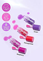 I DEW CARE Lip Gloss - Glow Easy Pomegranate | Jojoba Seed Oil, Vitamin C, Pigmented Glossy Stain, Hydrating, Korean Makeup, Pink Color, Moisturizing, Nourishing Crystal Glass Clear, 0.20 FL Oz