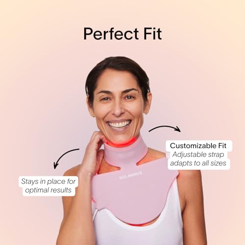 Solawave Neck & Chest LED Light Therapy Mask | FDA Cleared Red and Infrared Light Therapy for Body | Decolletage Mask for Neck Decollete Chest for Anti-Aging & Glowing Skin Device