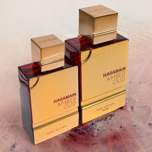 Al Haramain Amber Oud Ruby Edition - Arabian Perfume for Women and Men - Unisex Amber Perfume - Long Lasting Perfume for Men and Women - 2 oz