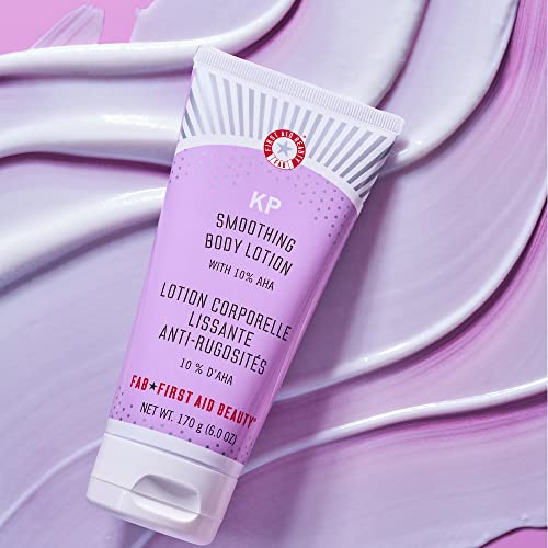 First Aid Beauty - Bye Bye Bumps Kit: KP Bump Eraser Body Scrub, 4 oz, Smoothing Lotion, 1oz, and Ingrown Hair Pads, 28 Pads, Deep Moisture Exfoliating Skin Treatment Set with BHA & AHA, 3ct
