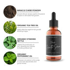 Rennora Hair Growth Serum with Organic Herbs and Natural Vitamins, Peppermint Oil, Stinging Nettle, and Rosemary Oil, No Chemicals, Formulated for Hair Regrowth (1oz per bottle, 2 Pack)