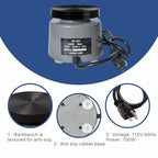 Dental Vibrating Plate, Smooth and Reliable Vibrating Table, High Power Dental Vibrator 4", Small Size Round Plaster Oscillator, Non-Slip Lab Vibrator