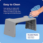 Squatty Potty Porta Traveler Foldable Toilet Stool for Travel, 7" Height, Gray