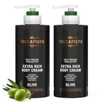 Extra Rich Body Cream – Deep Hydration & Nourishment for Dry, Rough Skin | Enriched with Shea Butter, Ceramides & Panthenol (B5) for Velvety Smooth Skin (Olive, 17.0 fl oz, Pack of 2)
