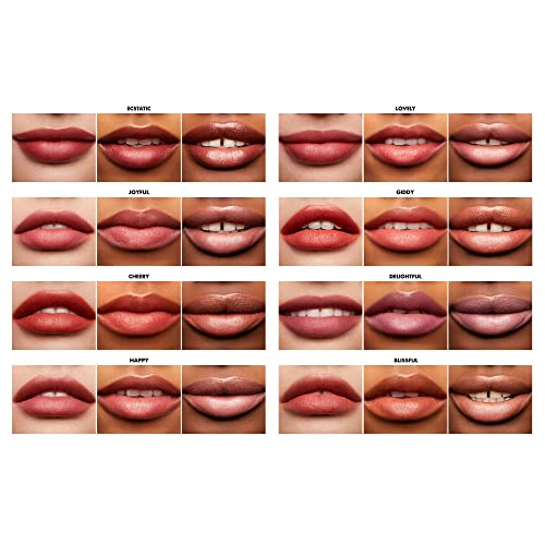 e.l.f. Hydrating Core Lip Shine, Conditioning & Nourishing Lip Balm, Sheer Color Tinted Chapstick, Ecstatic, 0.09 Oz