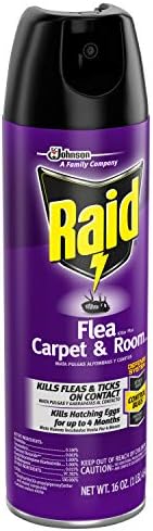 Raid Flea Killer, Kills Fleas, Crickets, Roaches, Silverfish and Ticks, Use in your Home or on your Dog, 16 oz