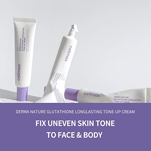 celimax Derma Nature Glutathione 9 Hour Long Lasting Tone Up Cream | Even Toning for Soothing, Hydrating, Moisturizing, 1.18 fl oz