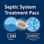 Amazon Basics Septic Treatment Pouch, Unscented, 0.63 oz (Pack of 6), 3 Month Supply, 1.9 oz
