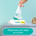 Pampers Baby Wipes Sensitive Perfume Free 1X Pop-Top Pack 56 Count