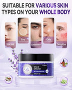 2024 Updated Magnesium Calm Cream:[Better Sleep][Calms Soothes] Magnesium Cream Relief Moisturizer, Hydrating, Nighttime Magnesium Lotion with Lavender Essential Oils, Sensitive Skin Friendly（2PC)
