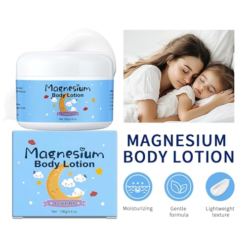 Kids Magnesium Lotion, Baby Magnesium Sleep Lotion, Calming Magnesium Cream for Leg Cramps Feet & Muscle Relaxation (2)