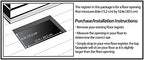 Decor Grates STH612 Classic Collection Floor Register, 6x12 Inches, Textured Black