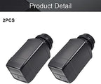 Othmro 2Pcs 34oz Plastic Container Lab Chemical Reagent Bottles 1000ml Small Mouth Liquid Solid Storage Bottles Round Sample Storage Container Sealing Bottle with Anti-theft Cap for Food Stores Black