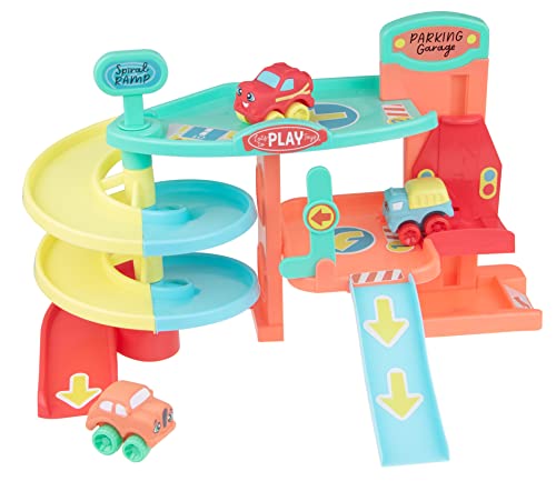 Lots to Play Toys - Multi-Story Baby Car Parking Garage - JC Toys