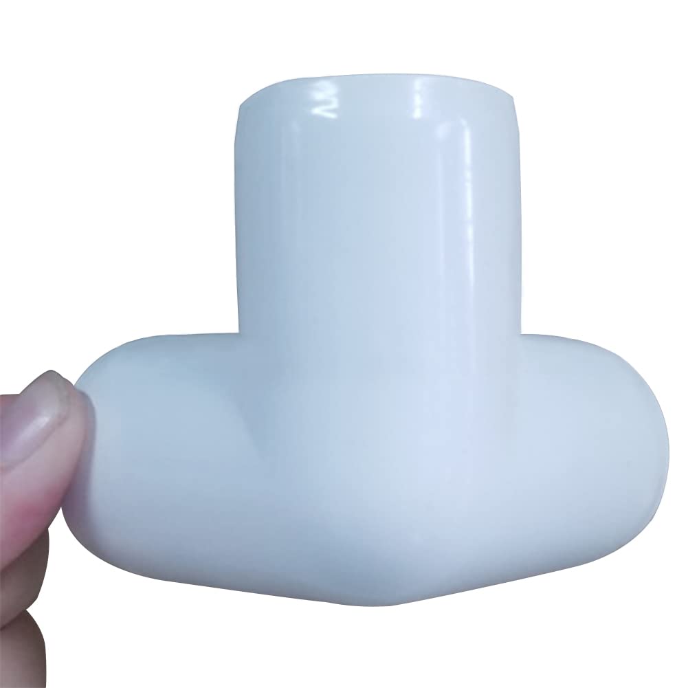 ANPTGHT 1-1/2" 90 Degree PVC Elbow Fitting, Furniture Grade 2 Way Right Angle Elbow Side Outlet PVC Corner Fittings for DIY Building Furniture Greenhouse Shed Pipe Fittings Tent Connection(Pack of 8)