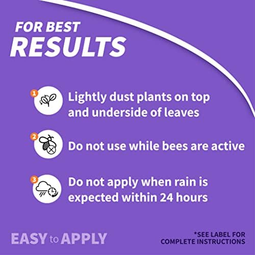 Bonide Eight Insect Control Garden Dust, 3 lb. Insect & Mite Killer for Outdoor Garden, Kills & Repels Insects
