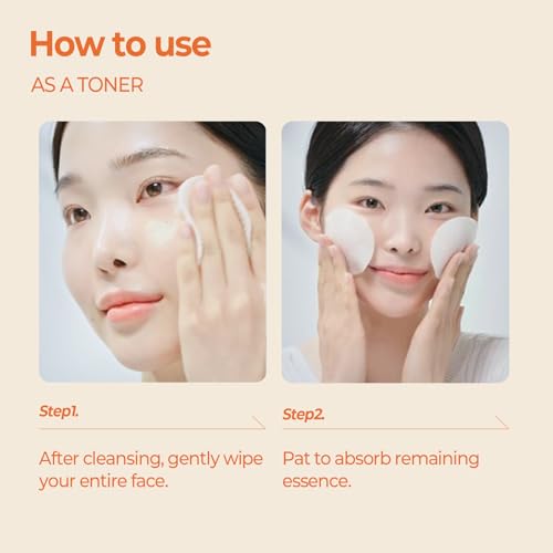 SKINFOOD Carrot Carotene Calming Water Pad 250g (8.81 oz.) 60 Sheets- Redness Relief Soothing Facial Toner Pads for Sensitive Skin