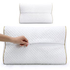 4-Layer Queen, Contour Pillow, Side and Back Sleepers, Orthopedic, Neck Support Pillow, for Neck Pain, CertiPUR-US