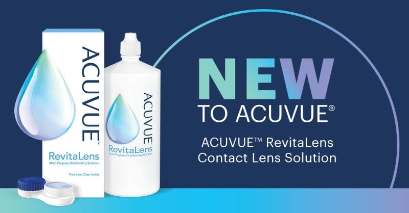 ACUvuee Revitaa Contact Lens Solution, Multi-Purpose Disinfecting Solution for Soft Contact Lenses, Lens Case Included, 12.17 fl oz (360ml), Pack of 2