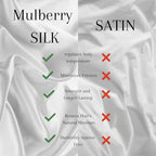 Mulberry Silk Pillowcases for Women - Premium 100% Silk Pillowcases for All Hair Types - Made in USA Silk Pillow Covers - Silk Pillowcases for Frizz Prevention (Pink, Queen)