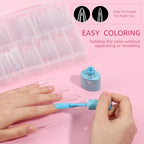 504PCS 3XL Stiletto Nail Tips, 3XL Extra Long Clear for Acrylic Nails Professional, 12 Sizes Tapered Acrylic Full Nail Tips Press On Gel Nail Tips for Nail Salons Home DIY