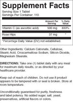 21st Century C 500 Mg with Rose Hips Tablets, 110 Count (Pack of 2)