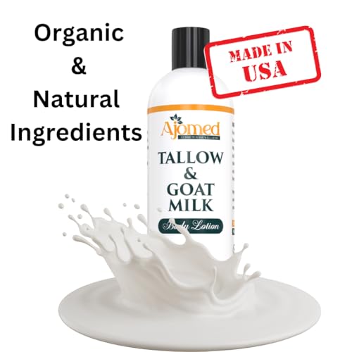 Tallow & Goat Milk Body Lotion for Sensitive Skin, Organic Tallow Lotion - Soothes Dry skin, Goat Milk face and body Moisturizer - Handmade Tallow for skin cream 16