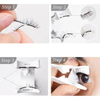 Ginani Lashes, Ginani Magnetic Lashes, Magnetic Eyelashes, Magnetic Lashes with Applicator, Reusable Magnetic Eyelashes, Magnetic Eyelashes Natural Look (Bushy)