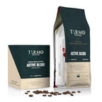 Tarmo Coffee | ACTIVE BLEND - Low Acid Coffee, Vietnamese Coffee, Robusta & Arabica Blend, Premium Whole Bean, Medium Roast, 12 Oz Bag