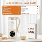 8-in-1 Automatic Soy Milk Maker with Self-Cleaning, 1400ml Large Capacity for Almond, Coconut, Oat Milk, Nut Milk, Juice, 16 Stainless Blades, 24H Delay Timer