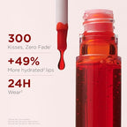 Clarins NEW Water Lip Stain | Long Lasting, Transfer-Proof, Lightweight and Kiss Proof | Buildable Matte Finish | Contains Hyaluronic Acid | 0.2 Fluid Ounces