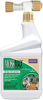 Bonide MossMax, 32 oz Ready-to-Spray Control for Algae, Moss and Lichens, Outdoor Home and Garden Use, Nonstaining Formula
