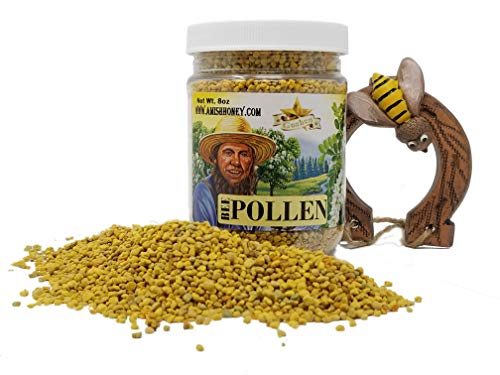 Goshen Amish Country Honey Extremely Raw BEE POLLEN Whole Granules Bee Pollen - 100% Pure Natural Health Benefits - Unfiltered | 8 Oz