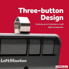 LiftMaster 893LM Security+ 2.0 3-Button Visor Clip Garage Door Opener Remote Control - Compatible only with Security+ 2.0 LiftMaster garage door openers with a yellow programming button