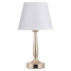 Kakanuo Touch Table Lamp for Bedroom, Small Bedside Lamp with USB C Charging Port, 3 Way Dimmable Touch Control Nightstand Lamp for Living Room, White Shade and Champagne Gold Base