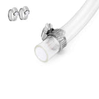 1’’ ID × 1-1/4’’ OD - 10 ft Clear Plastic Vinyl Tubing, Flexible PVC Hose Lightweight Non-Toxic vinyl Tube for Transfer Water Air Oil