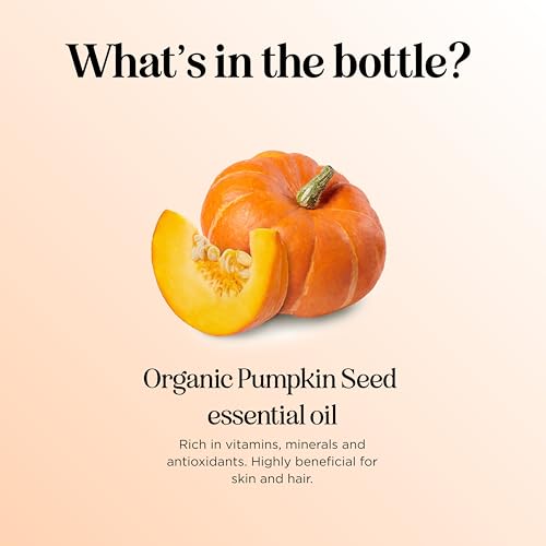 Pumpkin Seed Oil Organic Certified - 100% Pure Organic Pumpkin Seed Oil for Hair Growth and Anti Aging Face Oil - Organic Hair Oil for Dry Hair and Growth - Virgin Cold Pressed & Unrefined (16oz)