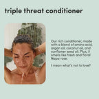 HIMS & HERS Triple Threat Shampoo, Conditioner and 2% Minoxidil Serum - Hair Loss Treatment For Women - Includes Minoxidil Serum, Color Safe Hair Thickening Shampoo and Conditioner - 3 Count