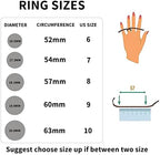 MUCAL Fidget Rings for Anxiety 8pcs Stainless Steel Spinner Ring Anti Anxiety Ring Spinning Moon Star Cool Stress Relieveing Rings for Women Men
