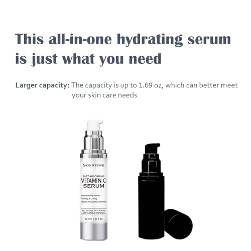 SkinRevive Super Vitamin C Serum for Women over 70, Vitamin C Serum for Mature Skin Face Hydrates, Firms, Lifts, Targets Age Marks, Wrinkles and Smoothes Skin Texture 1.69 fl oz