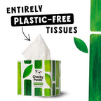 The Cheeky Panda Bamboo Facial Tissues Boxes | 12 x Tissue Boxes | Soft 3 Ply Bamboo Tissue Paper Bulk | Sustainable Tissues Cube Box