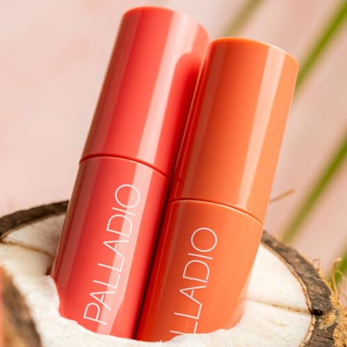 Palladio Jelly Tint, Liquid Stain for Cheeks & Lips, Vivid Color Lip Stain, Lightweight Non-Sticky and Transfer-proof, Natural Finish Makeup, Nude Berry