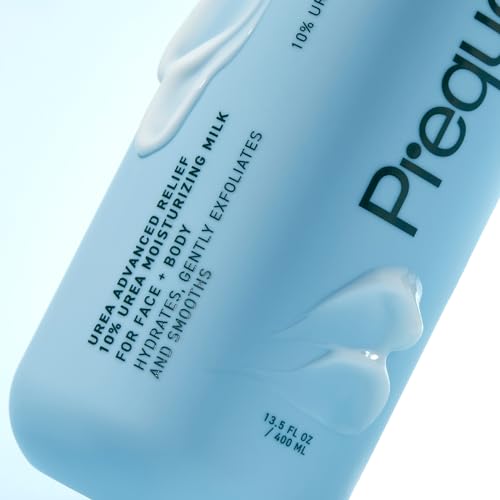 Prequel Skin - Urea Advanced Relief Moisturizing Milk - 2 Pack - Face and Body Moisturizer - Unscented - 13.5 Fl Oz