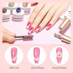 Cat Eye Gel Nail Polish Set-10 Colors with Magnet Cats Eye Gel Polish Silver Pink Blue Jelly Glass Effect Crystal Glitter Cateye UV Gel Kit Home Manicure DIY Nail Art