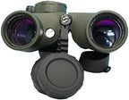 Hooway 7x50 HD Waterproof Military Marine Binoculars w/Internal Rangefinder & Compass for,Bird Watching,Boating and More(Army Green) …