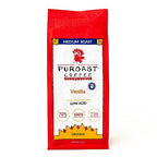 Puroast Low Acid Coffee Ground | Vanilla Blend Ground | Medium Roast | High Antioxidants & High pH |No Bitter Aftertaste | Reduced Heartburn & GERD | Suitable for Cold Brew - 2.2 LB